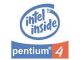 Case Badge, Intel Pentium 4 - White Background