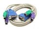 15 foot KVM Cable PS/2 x 2 and HDB15 Dual Ferrite M-M