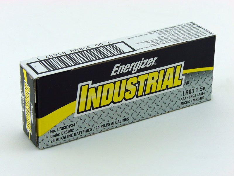 Energizer Industrial AAA Alkaline Batteries LR03 EN92 AM4