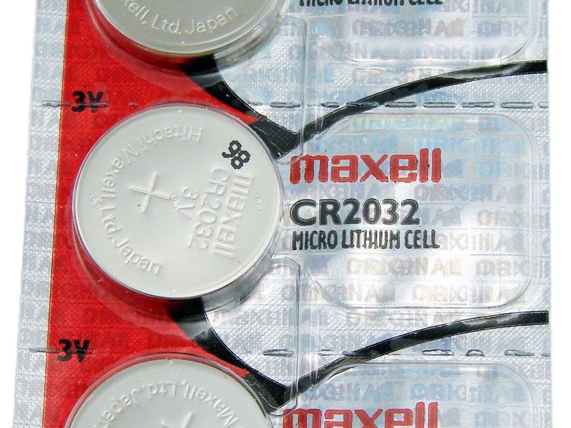 Maxell 5x CR2032 CR 2032 3V Lithium Button Cell Battery Batteries -  Official Genuine Maxell