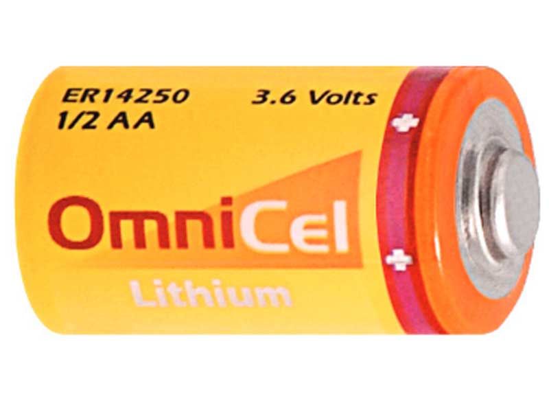 OmniCel ER14250 3.6V 1/2AA Lithium Button Top Battery